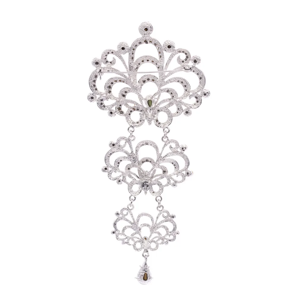 Посеребренная Брошь В Виде Цветка в дворцовом стиле шпильки броши для свадьбы