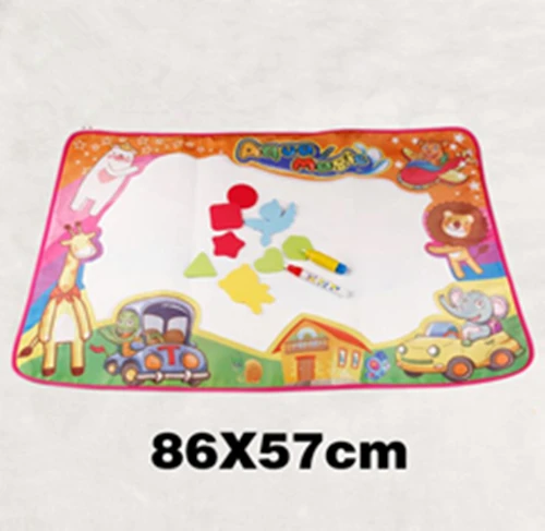 86x57cm 100x70 см детская Волшебная водная живопись, водная рисовальная игрушка, рисование, игрушки для письма, каракули, аквапудель, коврик, волшебные ручки, водное рисование - Цвет: 86x57cm