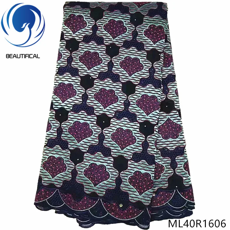 BEAUTIFICAL nigeria cotton lace fast shipping latest laces swiss african 2019 arrival 5yards/lot for clothes ML40R16 | Дом и сад