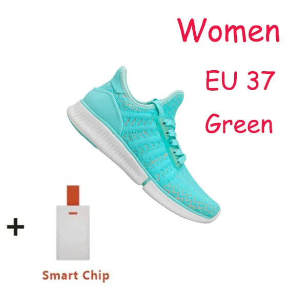 Woman Green 37 Xiaomi Mijia смарт чип обувь модный дизайн сменный водонепроницаемый IP67 приложение контроль спортивная обувь с чипом Прямая поставка - Цвет: Woman Green 37