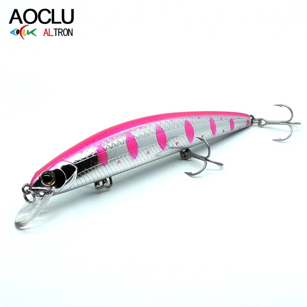 

AOCLU jerkbait lures 6pcs/lot wobblers 11.5cm 16.9g Hard Bait Minnow Crank fishing lure With Magnet VMC hooks 6 colors lures