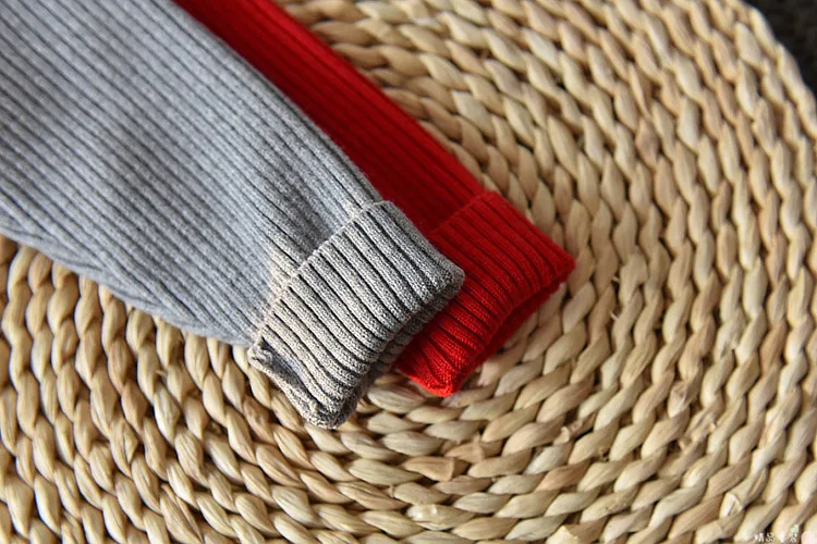 

Children's Autumn Winter Sweater Dresses For Girls Pure Color Streamers Casual Core Cotton Kids Costumes 4 5 6Y Girls Clothing