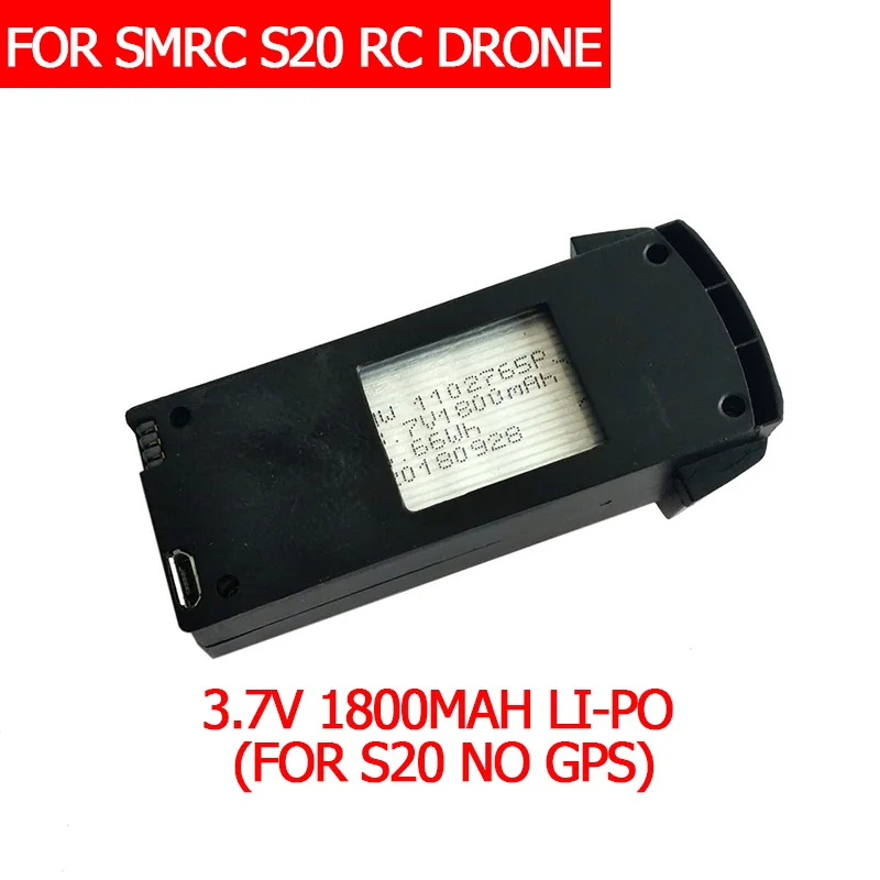 SMRC S20 дополнительный аккумулятор 3 7 V 1800MAH запасная батарея для drone Запасная