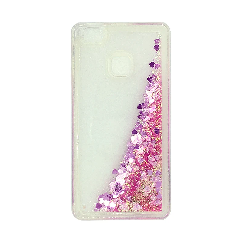 Liquid Phone Case For Funda Huawei P9 Lite 2016 Glitter Dynamic Quicksand Soft TPU Back Cover Capa |