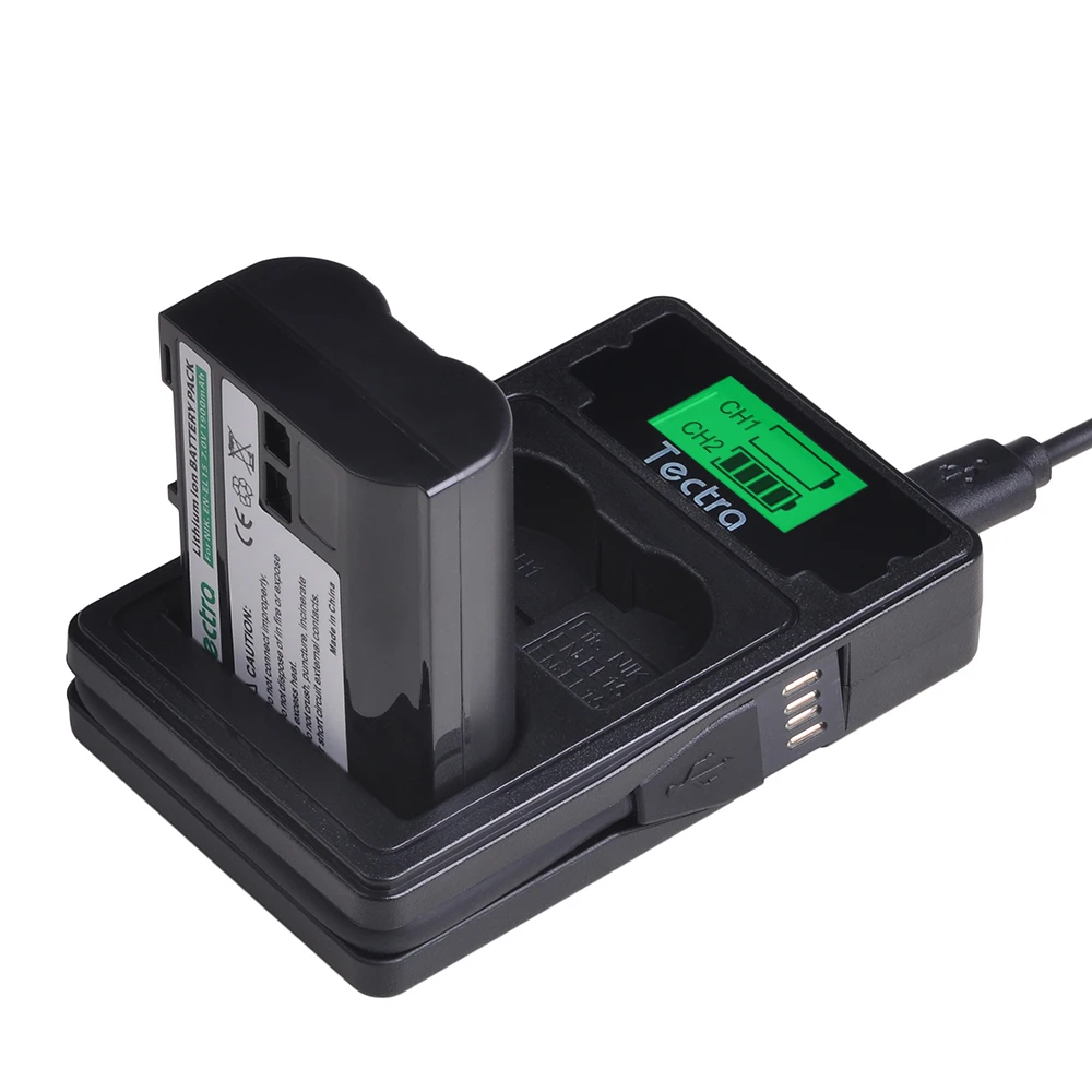 4Pcs EN-EL15 EN EL15 EL15 Battery+LCD USB Charger Type C Port for Nikon D600 D610 D800 D800E D810 D7000 D7100 D7200