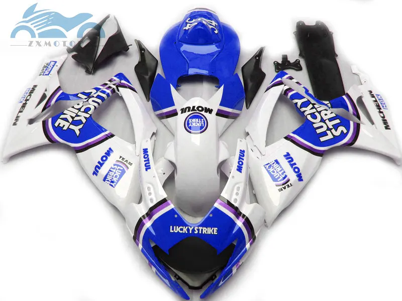 Комплект обтекателей для мотоциклов Suzuki GSXR 600 K6 GSXR600 750 2006 2007 06 07 blue Lucky Strike|Полные