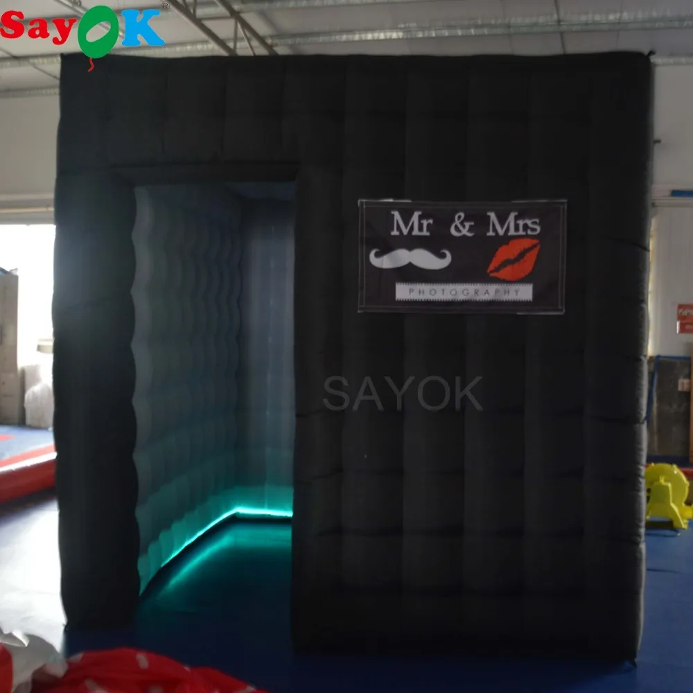 Sayok 2 5 м портативный надувной фотобокс Индивидуальный Светодиодный для свадебной