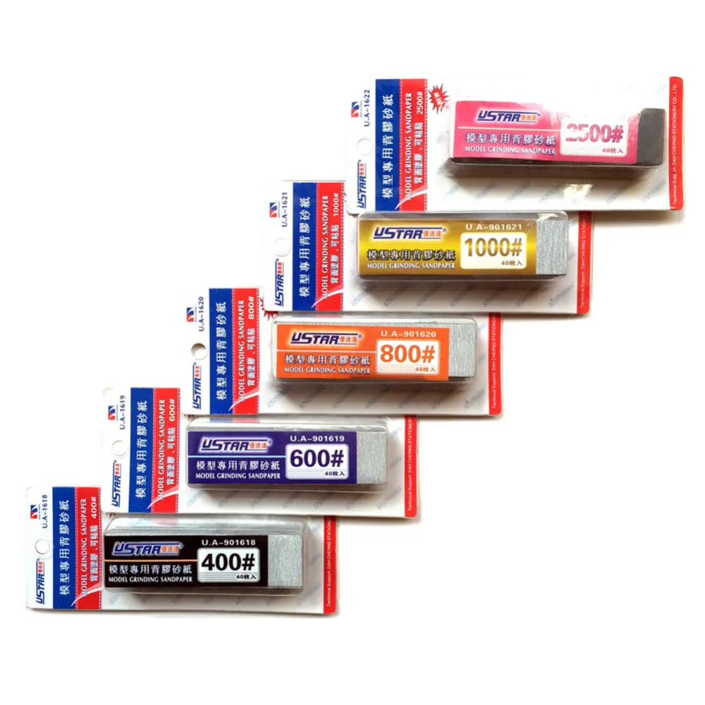 OHS Ustar 91618 91619 91620 91621 модель шлифовальная наждачная бумага (40 шт./компл.) отделочные