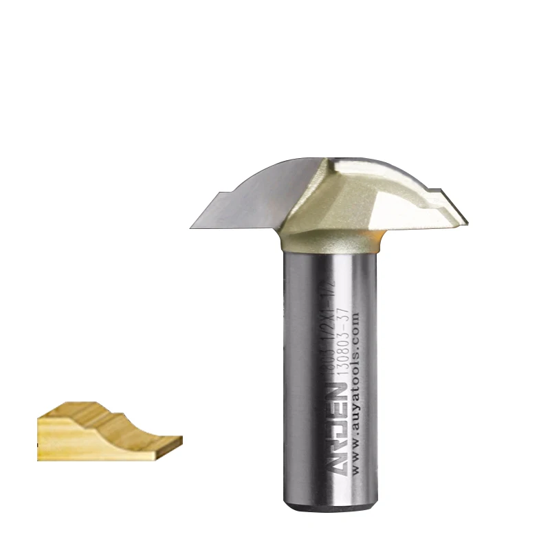 

Woodworking Classical Cove Arden Router Bit - 1/2*1-1/4 x 8 mm " Shank - Arden A1803018