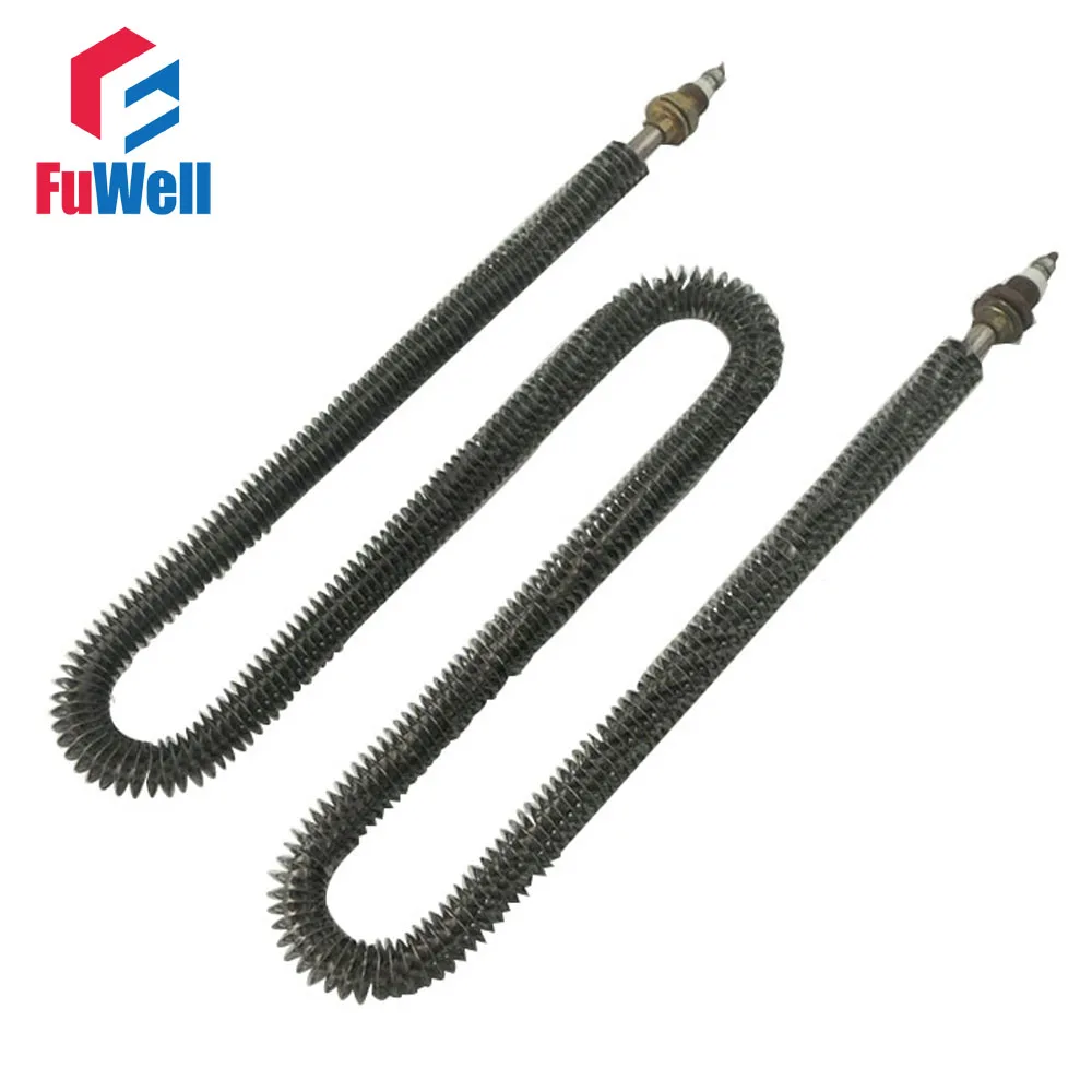 

(Accept Custom) W Shape Stainless Steel Finned Tubular Heater 340mm Length 12mm Tube Diameter 2000W