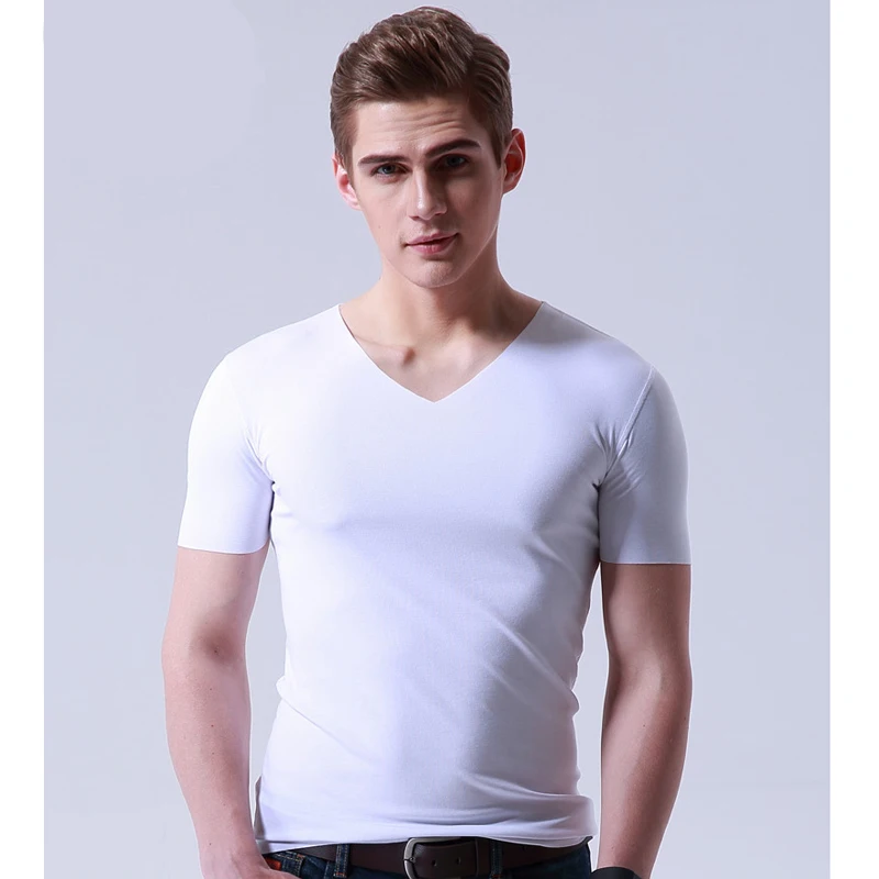 Maxulla Летняя мужская футболка модная Однотонная с коротким рукавом Простая