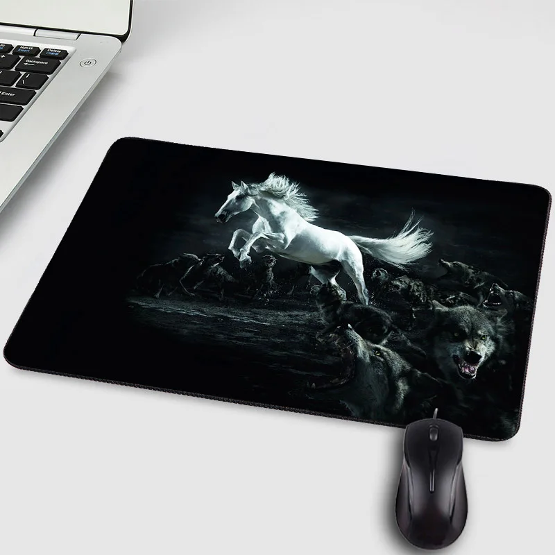 Коврик для мыши с рисунком животных Mairuige Cool Fire Horse Hadsome игровой коврик планшета