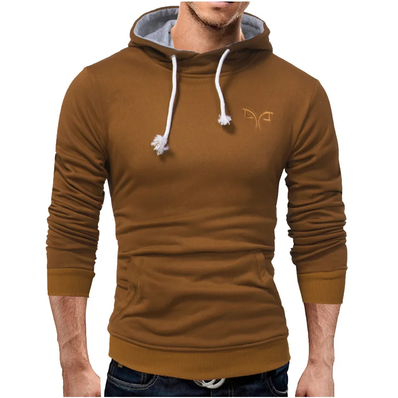 Новинка 2017 брендовая толстовка мужские толстовки с капюшоном модный однотонный