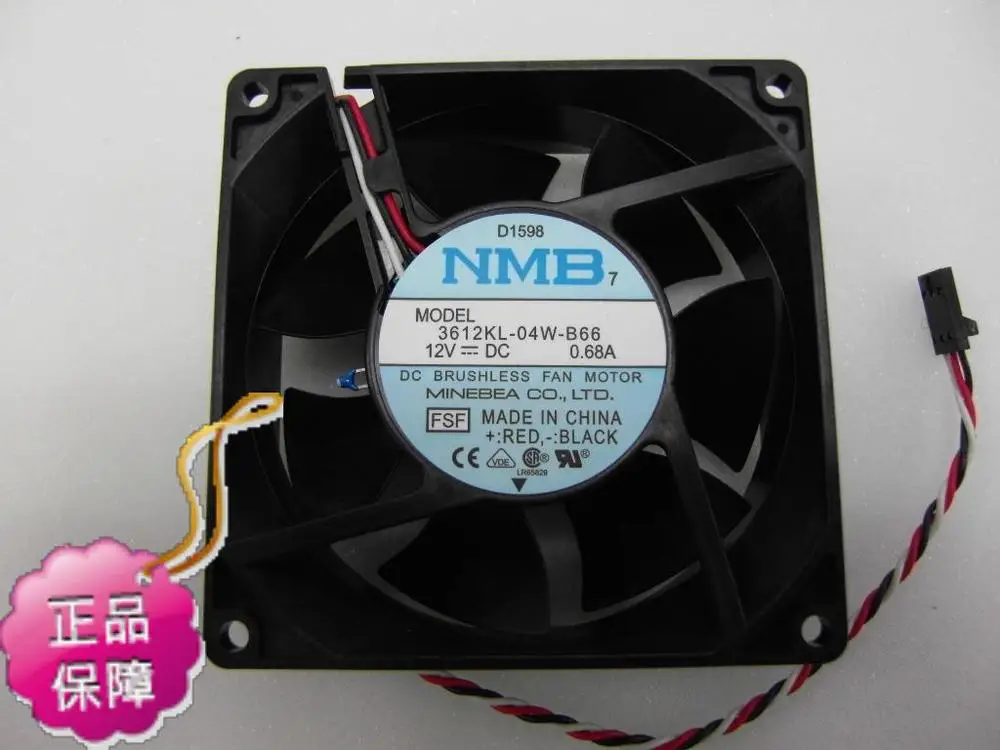 

New Original NMB 3612KL-04W-B66 92*32MM DC12V 0.68A radiator thermostat bearing cooling fan