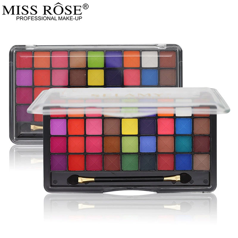 Палитра теней для век с блестками 36 цветов палитра макияжа яркие матовые