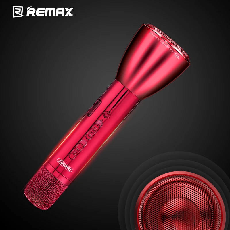 REMAX микрофон Bluetooth Динамик Красочные Блеск Беспроводной Пение Запись песню