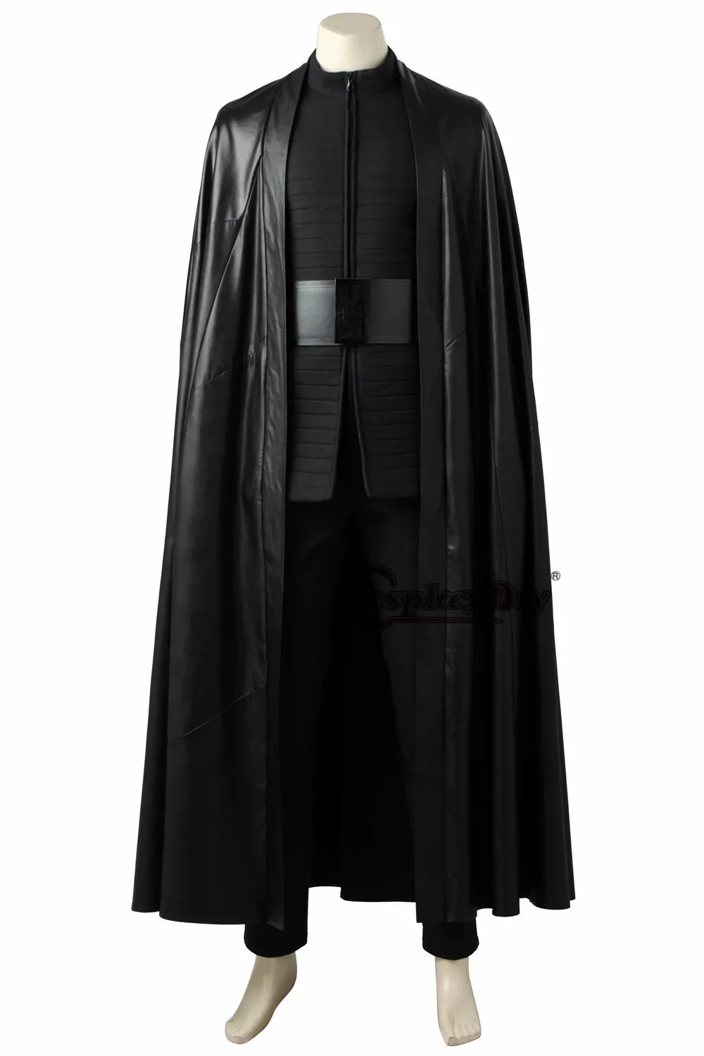 Cosplaydiy The Last Jedi Kylo Ren Cosplay Costume Black Version Men Halloween Clothes Gloves Boots Custom Made