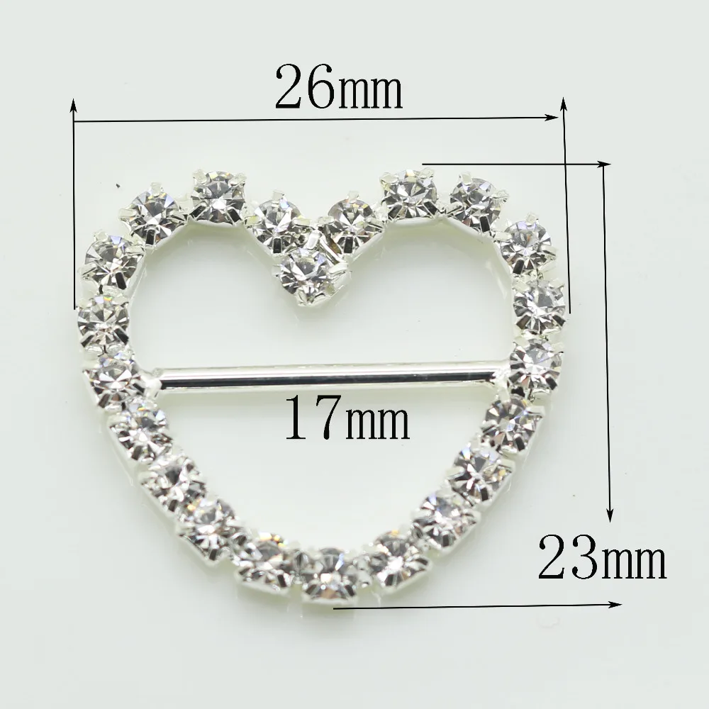 Новинка 10 шт./застежки Стразы в форме сердца/Лента Штора для рукоделия аксессуары