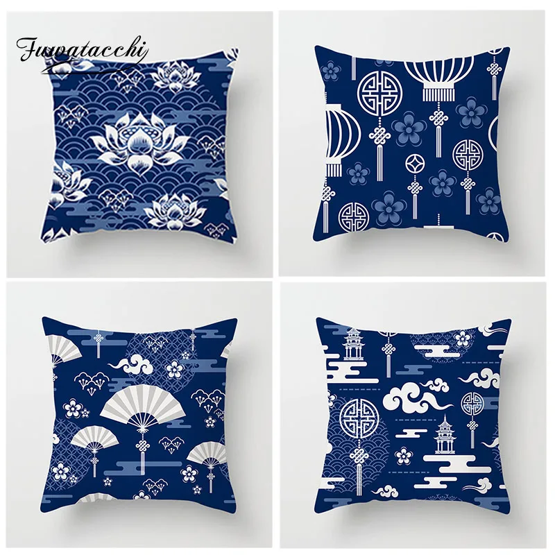Чехол на подушку в китайском стиле Fuwatacchi наволочки с узелком Дизайнерские
