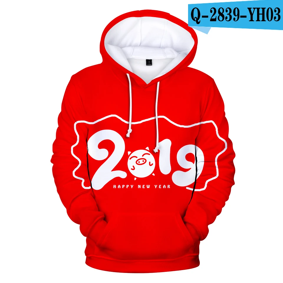 Q2839 LUCKYFRIDAYF Lucky Pig 3D женские толстовки модные кавайные толстовки 3D зимние повседневные толстовки женские XXS-4XL - Цвет: Q2839