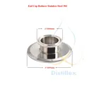 2 дюйма od 64 мм x 3 дюйма OD 91 мм, короткий трехзажимный редуктор. Санитарная сталь 304. Высота 25 мм