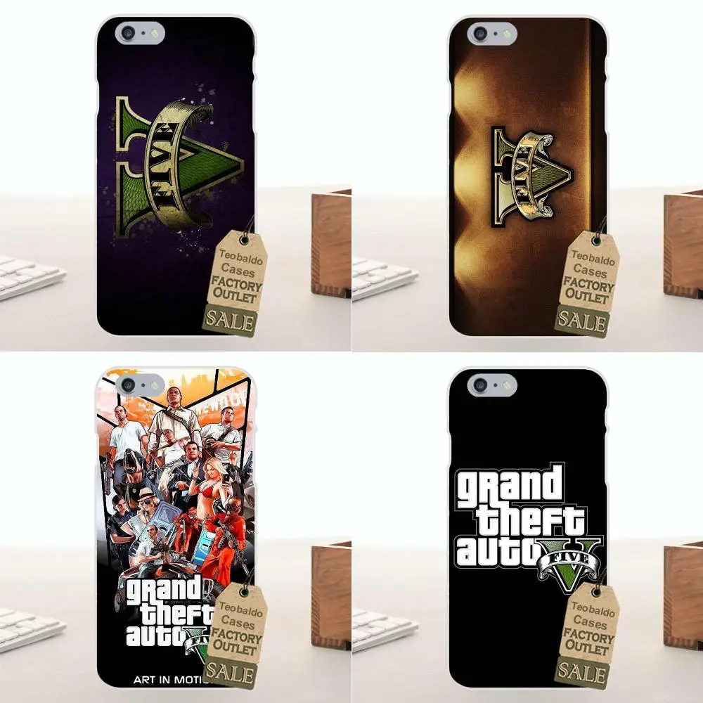 Мягкий чехол с логотипом Grand Theft Auto Gta для Apple iPhone 4 4S 5 5C SE 6 6S 7 8 Plus X LG G4 G5 G6 K4 K7 K8
