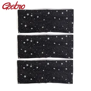 Geebro 2021 Женская мода широкая эластичная плоская повязка на голову со звездами повязка на голову Аксессуары Тюрбан повязки Женская эластичная повязка на голову