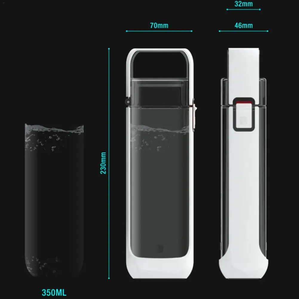 350 мл Портативный Бизнес и отдыха здоровый стакана воды с помощью одной руки