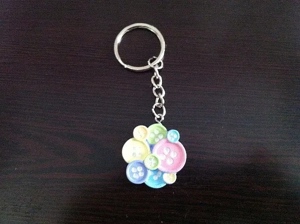 Free shipping 30PCS/LOT Wedding reception favors Cute As a Button Keychain for baby showers birthday and gifts | Дом и сад