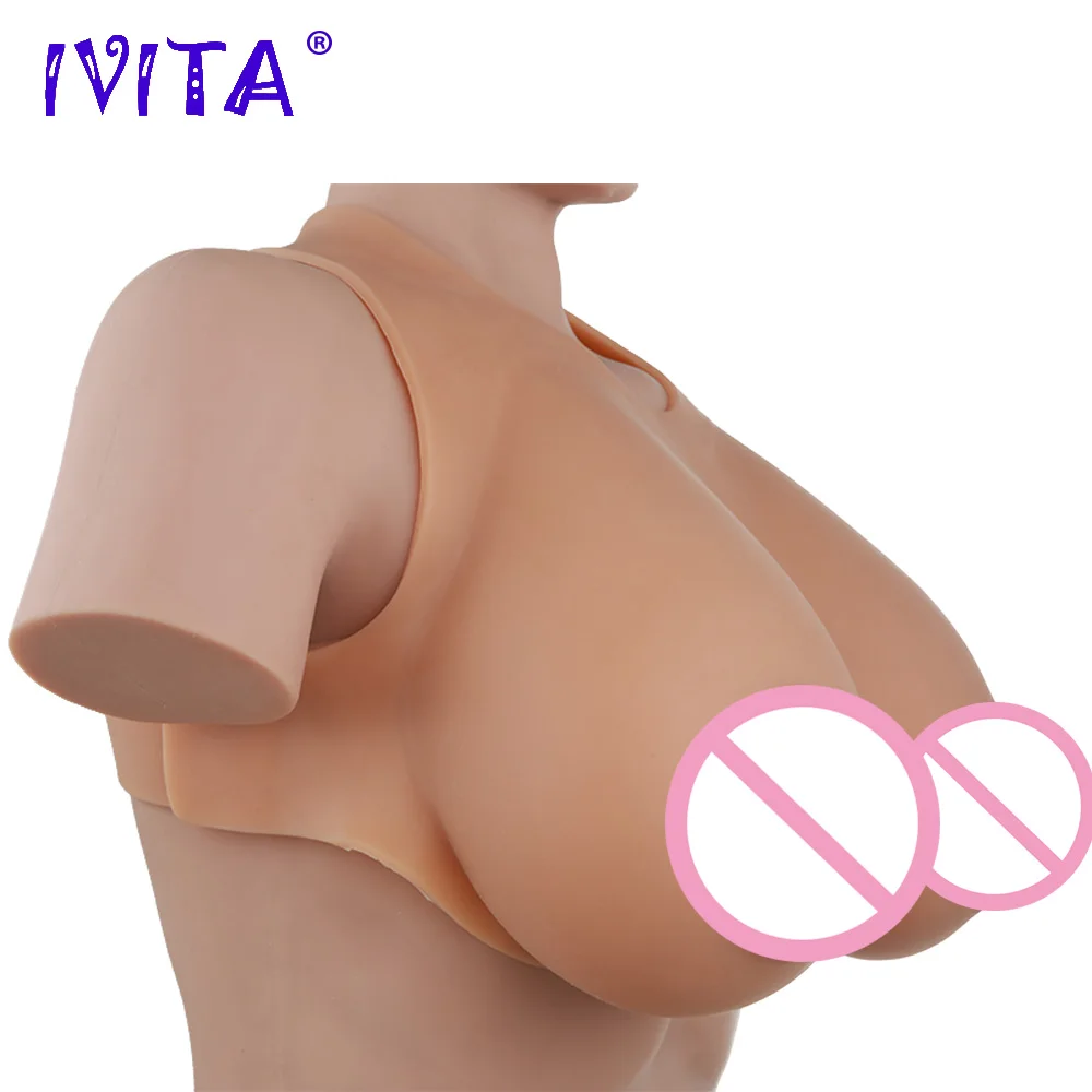 IVITA 8000g Fake Boobs Realistic Silicone Breast Forms For Mastectomy Crossdresser Silicon Form Big Tits Transgender Shemale - купить по
