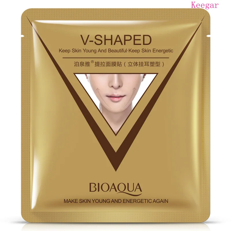Bioaqua маска для лица подбородка 3D v образная лифтинг коллагеновая тонкая стиль
