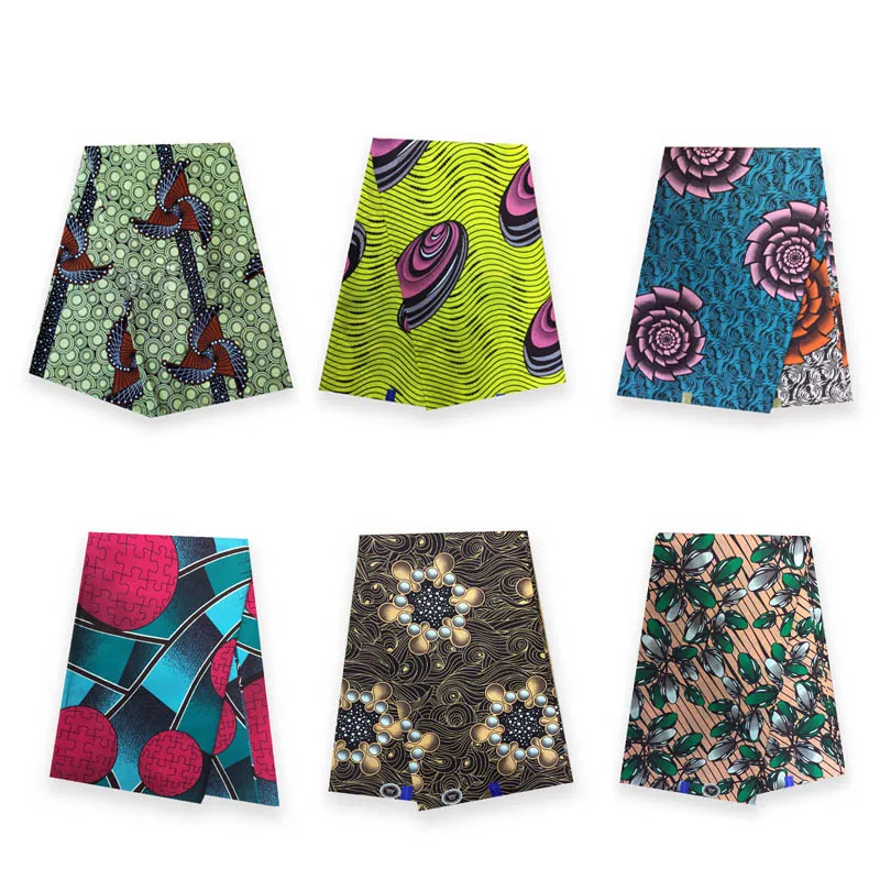 Ткань с африканскими восковыми принтами восковая хлопковая ткань превосходного