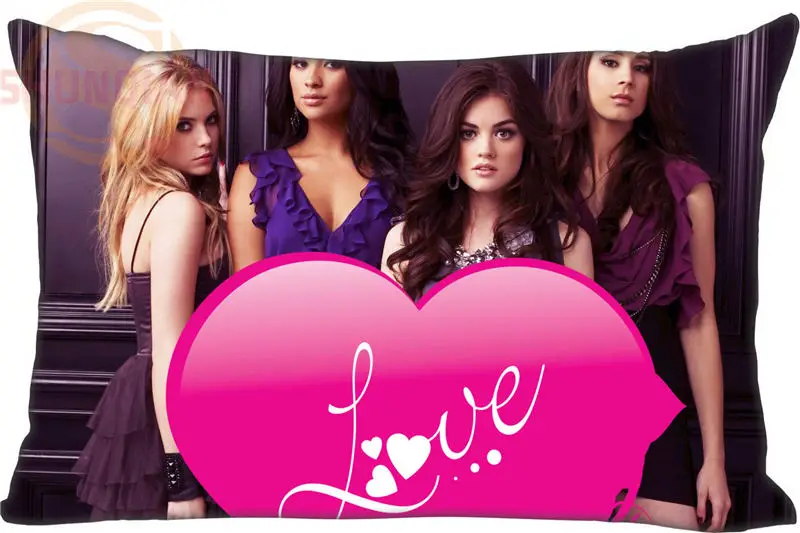 pretty little liars Rectangle Pillow Cover Size 45x35cm (one side) Print Custom Zipper Polyester Cotton Pillowcase | Дом и сад