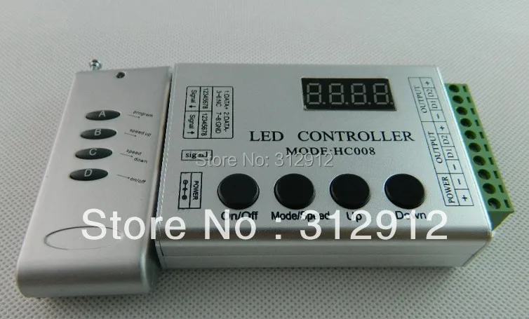 DC5V input WS2811 LED RF pixel controller,max control 1024 pixels;used for DC5V ws2801 pixel strip,modules,nodes.