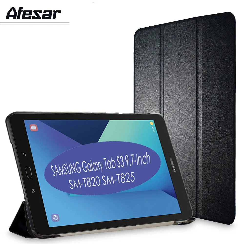 3 складной чехол для Samsung Galaxy Tab S3 9 7 чехол-ультратонкий (полиуретан) с откидной