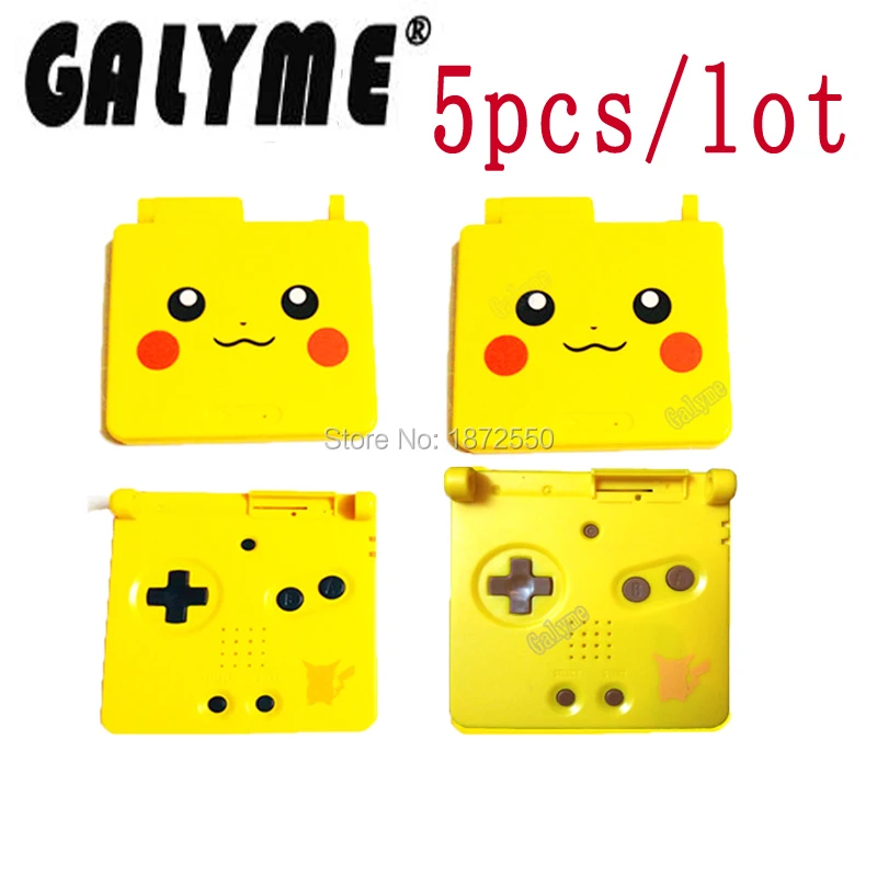 5 шт./лот Пластиковый корпус для GBASP GameBoyAdvanceSP GBO DMG черный/красный игровой консоли