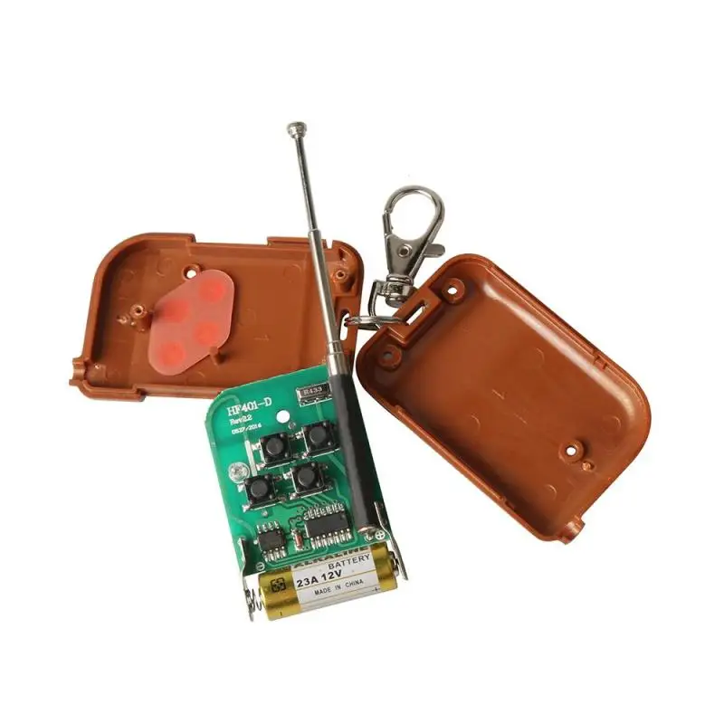 LEMAIC 433MHz RF 4-Channel Remote Control Learning Code Wireless Key Fob Transmitter Light Switch Relay Receiver Smar tHome S3 |