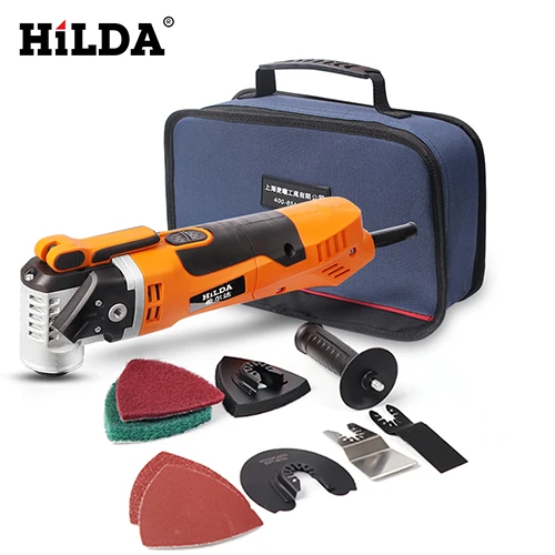 SET 2 HILDA Осциллирующий многофункциональный инструмент для реноватора Осциллирующий триммер домашний триммер для деревообработки многофункциональная электрическая пила - Цвет: SET 2