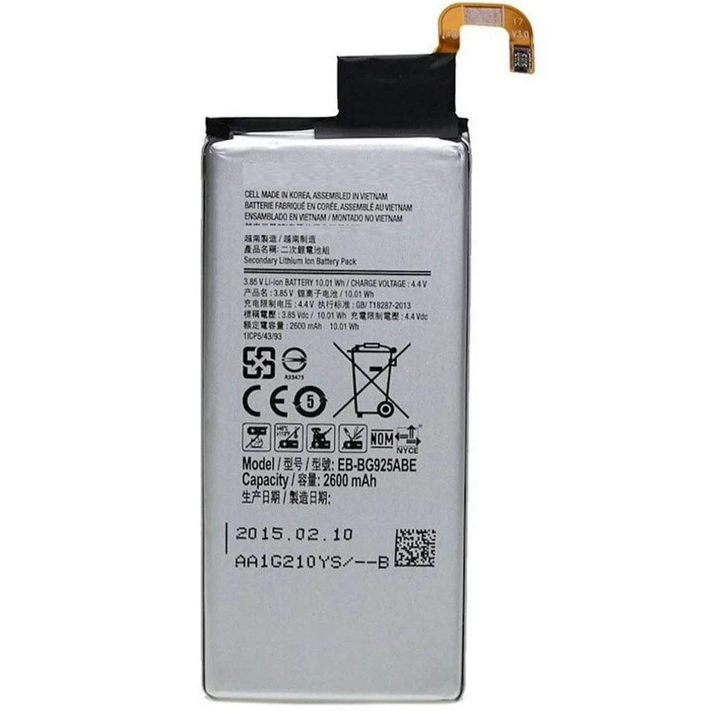 For Samsung Galaxy S6 Edge G925 Original Genuine EB-BG925ABE 2600mAh Battery | Мобильные телефоны и аксессуары
