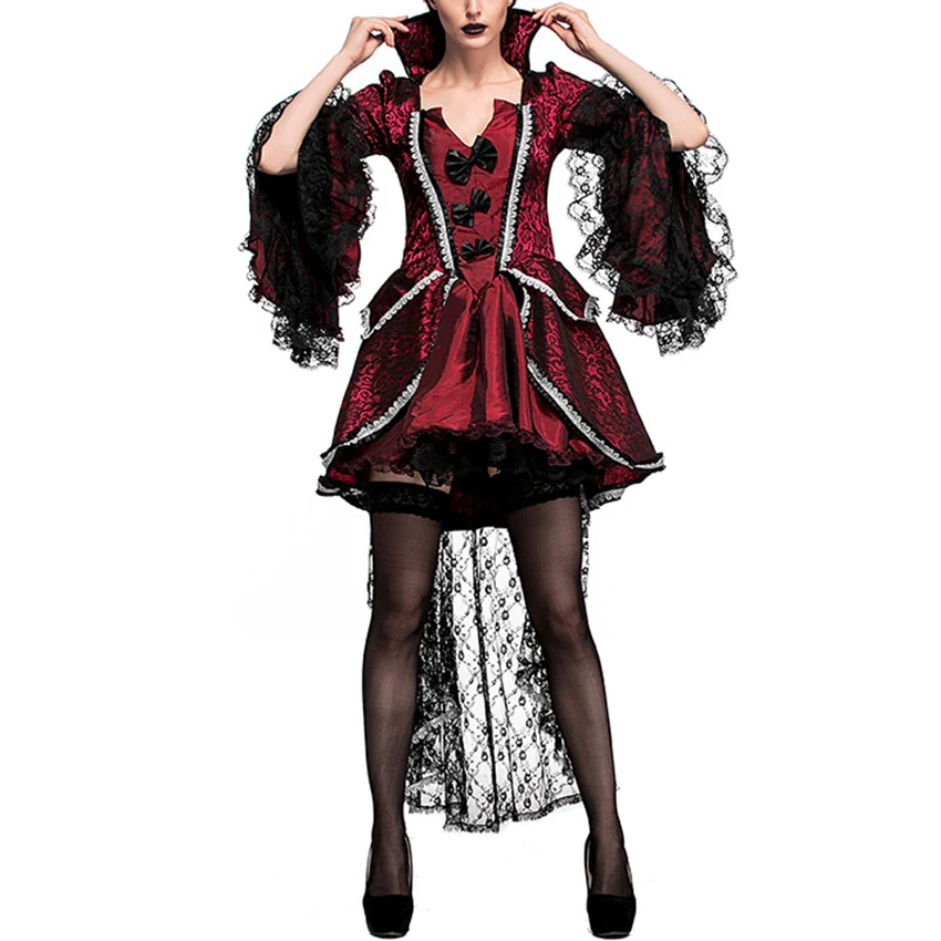 Платье вампира персонажа из мультфильма ретро графиня аристократический дворец