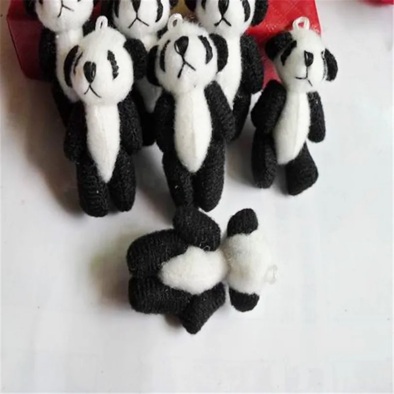 4.5cm 30pcs Mini Cute Joint Panda Plush Toys Chinese Treasure Dolls DIY Wedding Party Decor | Игрушки и хобби