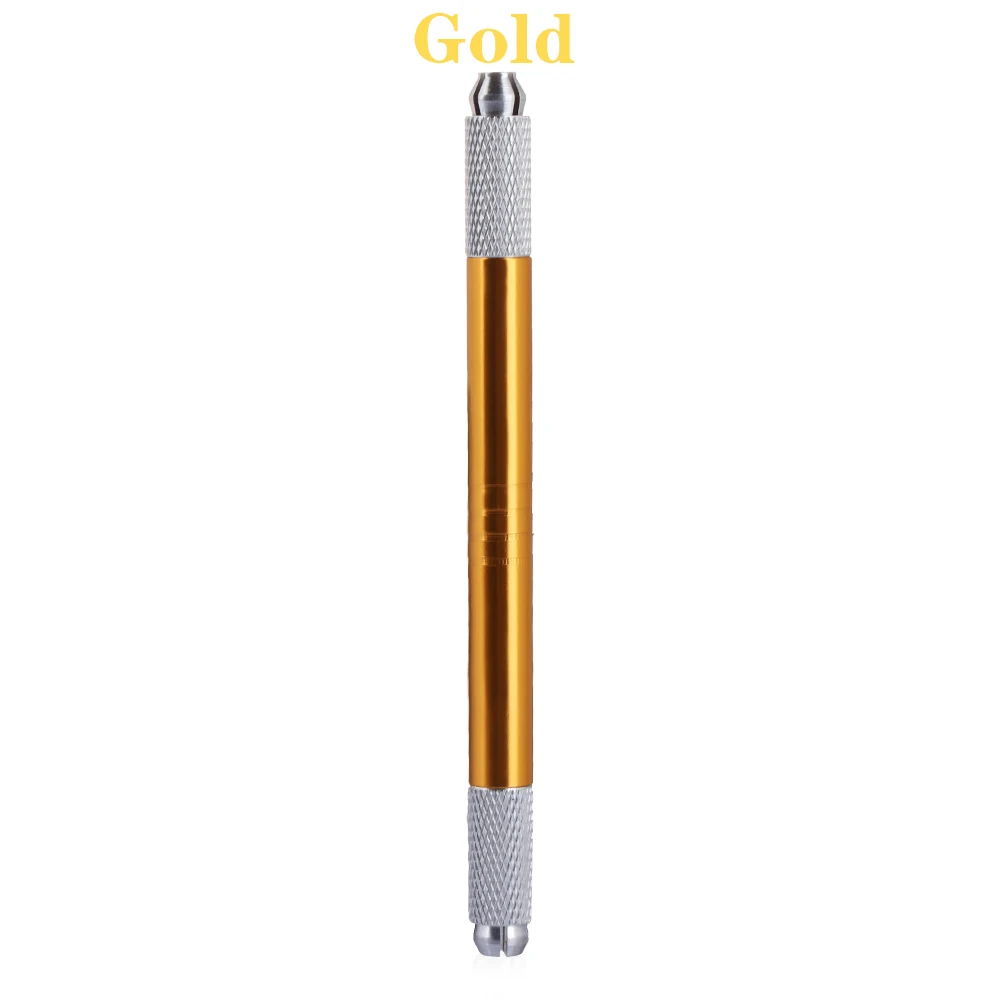 Gold1 1 шт. мини оборудование для микроблейдинга инструменты постоянный макияж бровей Тату ручка-держатель игл туман игла для татуажа бровей ручные инструменты для макияжа - Номер модели: Gold1