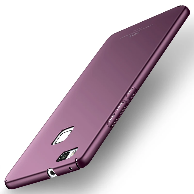 Msvii для Huawei P9 Lite случае роскошный полный Средства ухода за кожей Матовый Жесткий