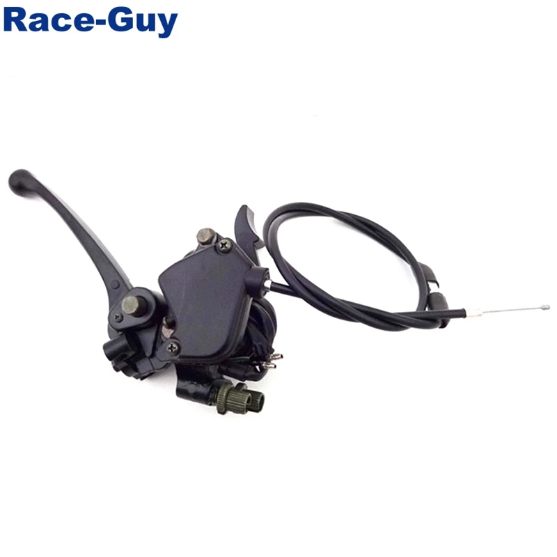 Alloy Thumb Throttle Cable Accelerator Handle Brake Lever Assembly For 50cc 70cc 90cc 110cc 125cc Chinese ATV Quad Kazuma Sunl |