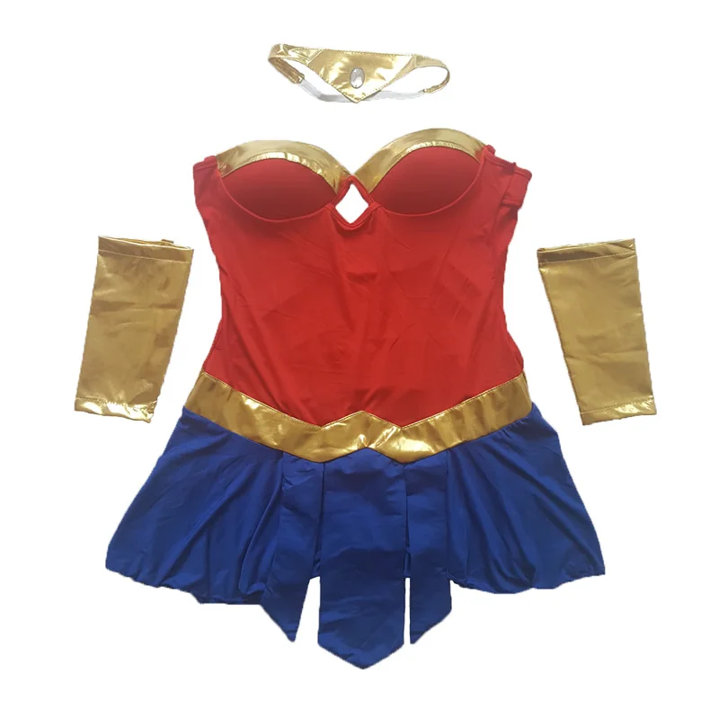 Сексуальные костюмы Wonder Woman для взрослых женщин нарядное платье Диана принцесса комический супергерой DC косплей мультфильм Хэллоуин карнавал одежда