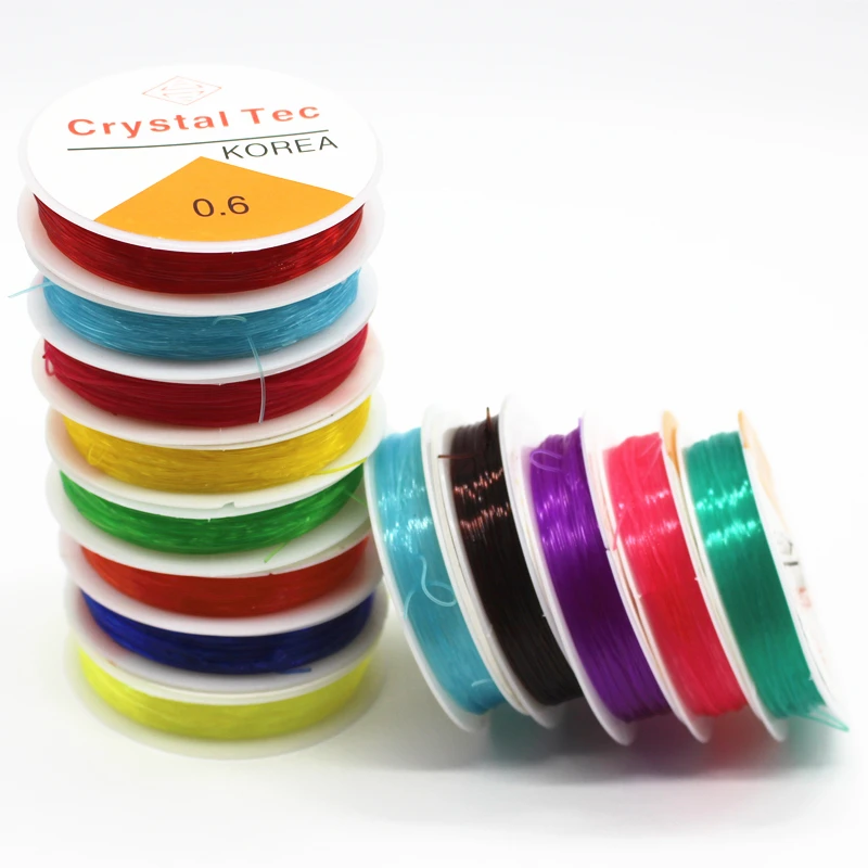 Эластичный Шнур для рукоделия 10 рулонов 0 6 мм 8 мм|craft bracelet|bracelet makingstring diy |