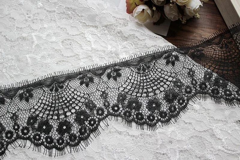 6 м/лот кружевная отделка для ресниц маленький цветок ткань ручной работы DIY