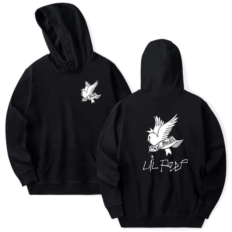 Rip LIL PEEP Crybaby Мужская/Женская толстовка с капюшоном, полосатая Лоскутная флисовая двухсекционная куртка с капюшоном Lil Bo Peep Sweatershirt