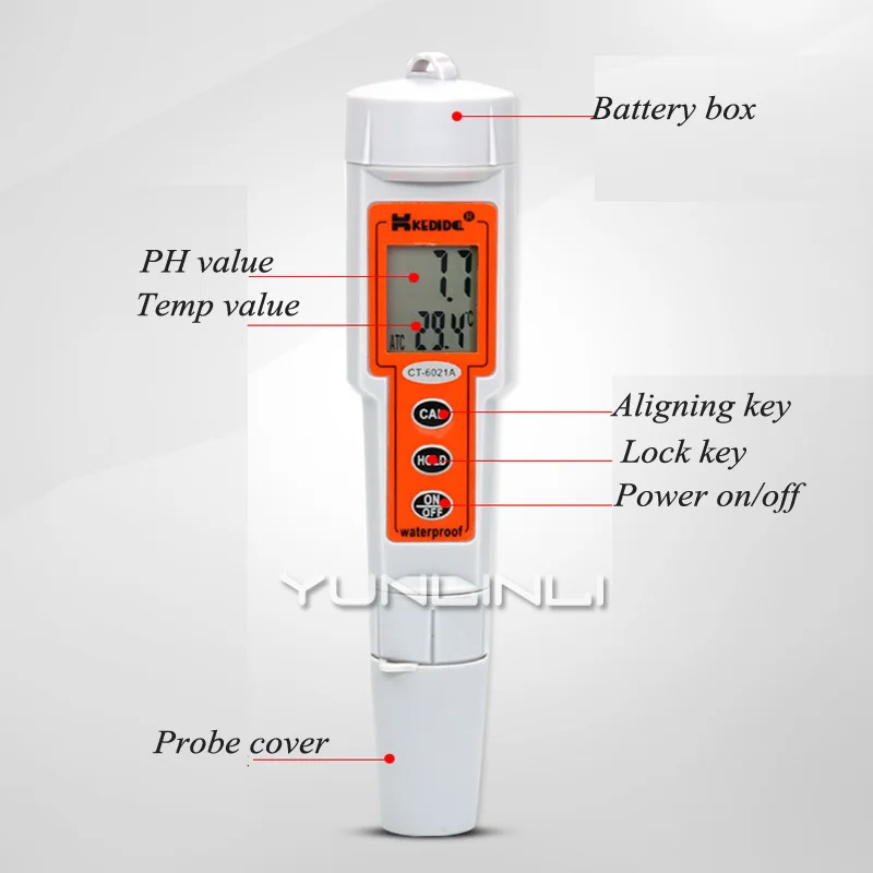 Портативный прибор для измерения уровня PH Измеритель электропроводности воды