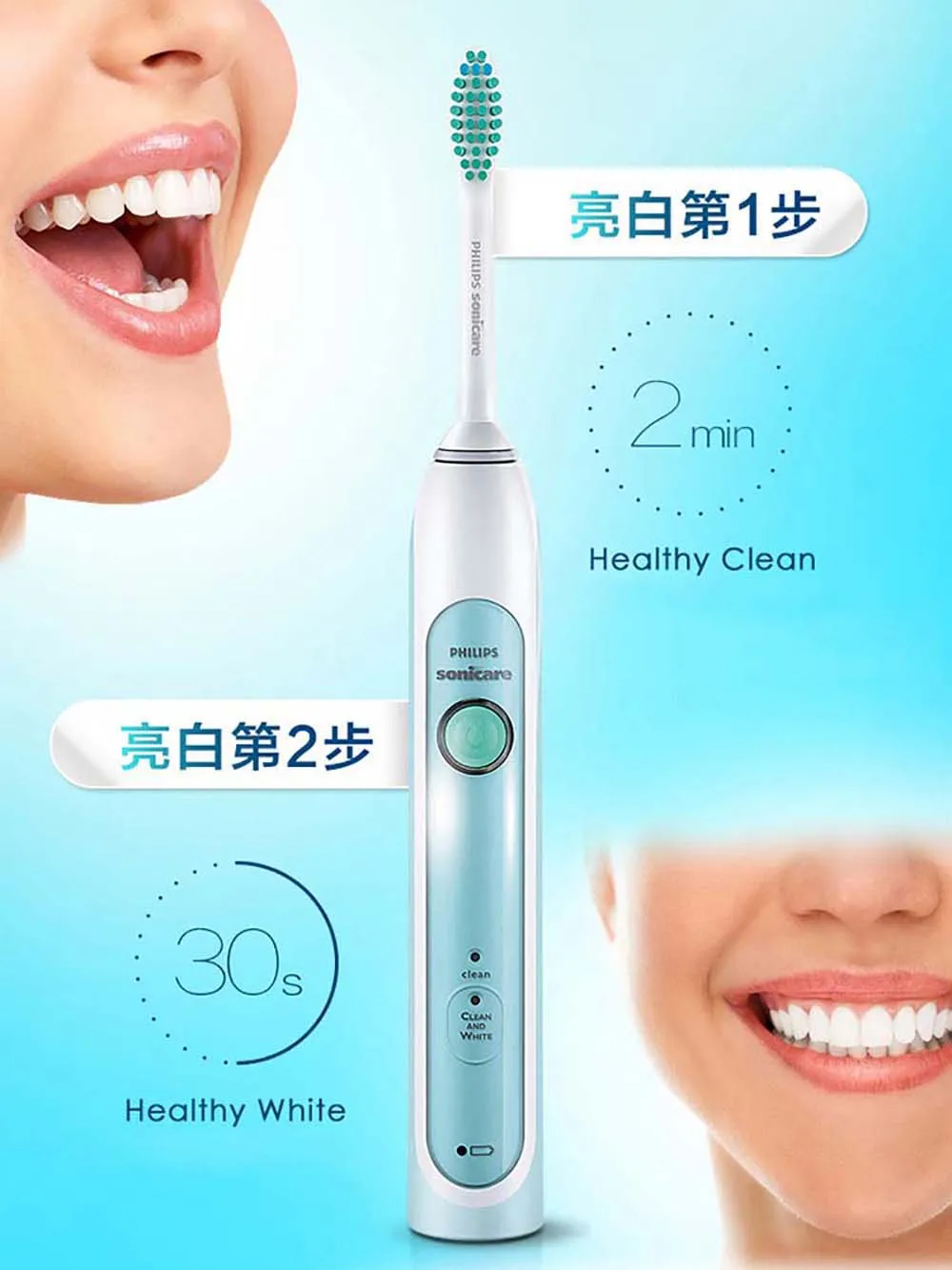 Philips Sonicare Семья комплект HX6314 электрическая зубная щетка водонепроницаемый для родитель-ребенок аккумуляторная с зарядной базы